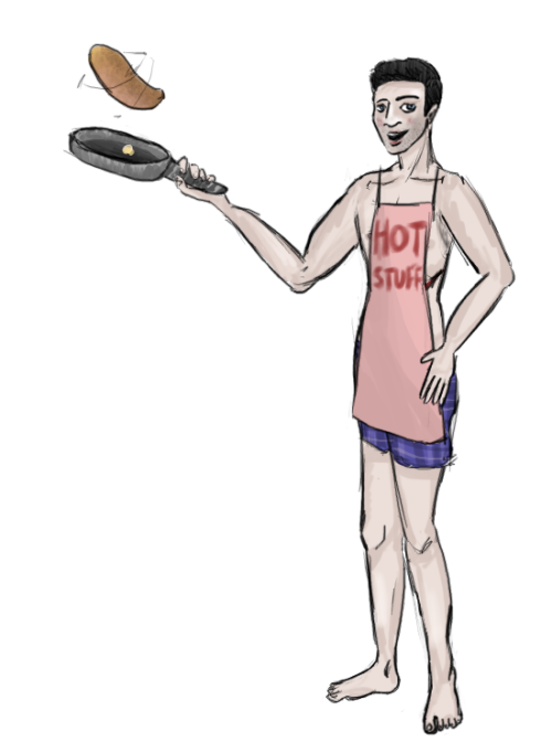 @chuckshvrley I tried apron-less version ;)    ||    pose practice