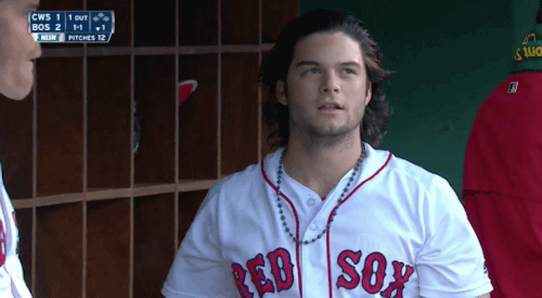 gfbaseball:Andrew Benintendi hits a 2-run home run - August 5, 2017