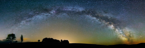 Milky Way over Slovakia. [14013 x 4716 in comments]