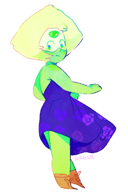 sergle:  anon requested peridot in dresses ✨sticker sheet! 