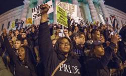 stereoculturesociety:  CultureHISTORY: #FergusonDecision Protests - America - November 2014 Washington D.C. Portland, OR Durham, NC New York City, NY Los Angeles, CA Boston, MA L.A. as protesters overtake the 110 Freeway (a danger unto itself) Ferguson,