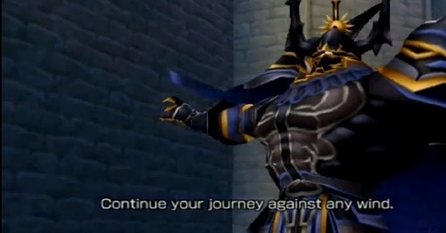 cyan-plaza:  I love the fact that Golbez gives a pep talk to his opponent in Dissidia: