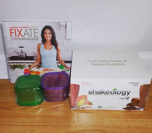 Yay! Finally got replenished on #Shakeology and picked up the #21DayFix cookbook by @autumncalabrese