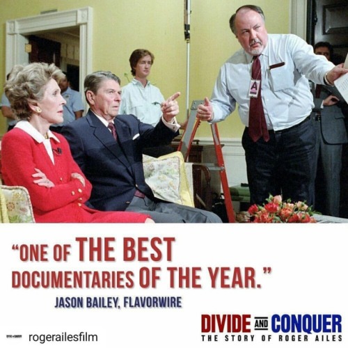 “ONE OF THE BEST DOCUMENTARIES OF THE YEAR.” - @flavorwireWatch @rogerailesfilm on streaming