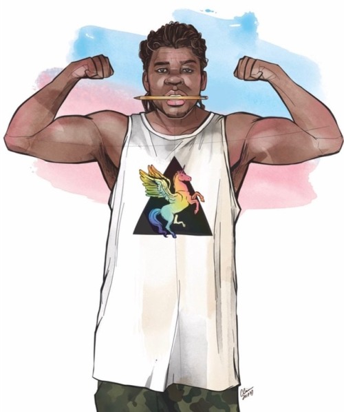 So Honored To Be Able To Illustrate Transgender Veteran Of The United States Air Force, Giovonni Santiago