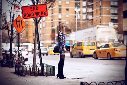 razumichin2: new york new york (by Jana Wind) Source: Geoprints - high bootsdress*: Asosbag*: J