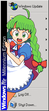 Nrvos:a Little Me-Tan I Made For My Tumblr’s Theme, It’s The Windows 98 Theme