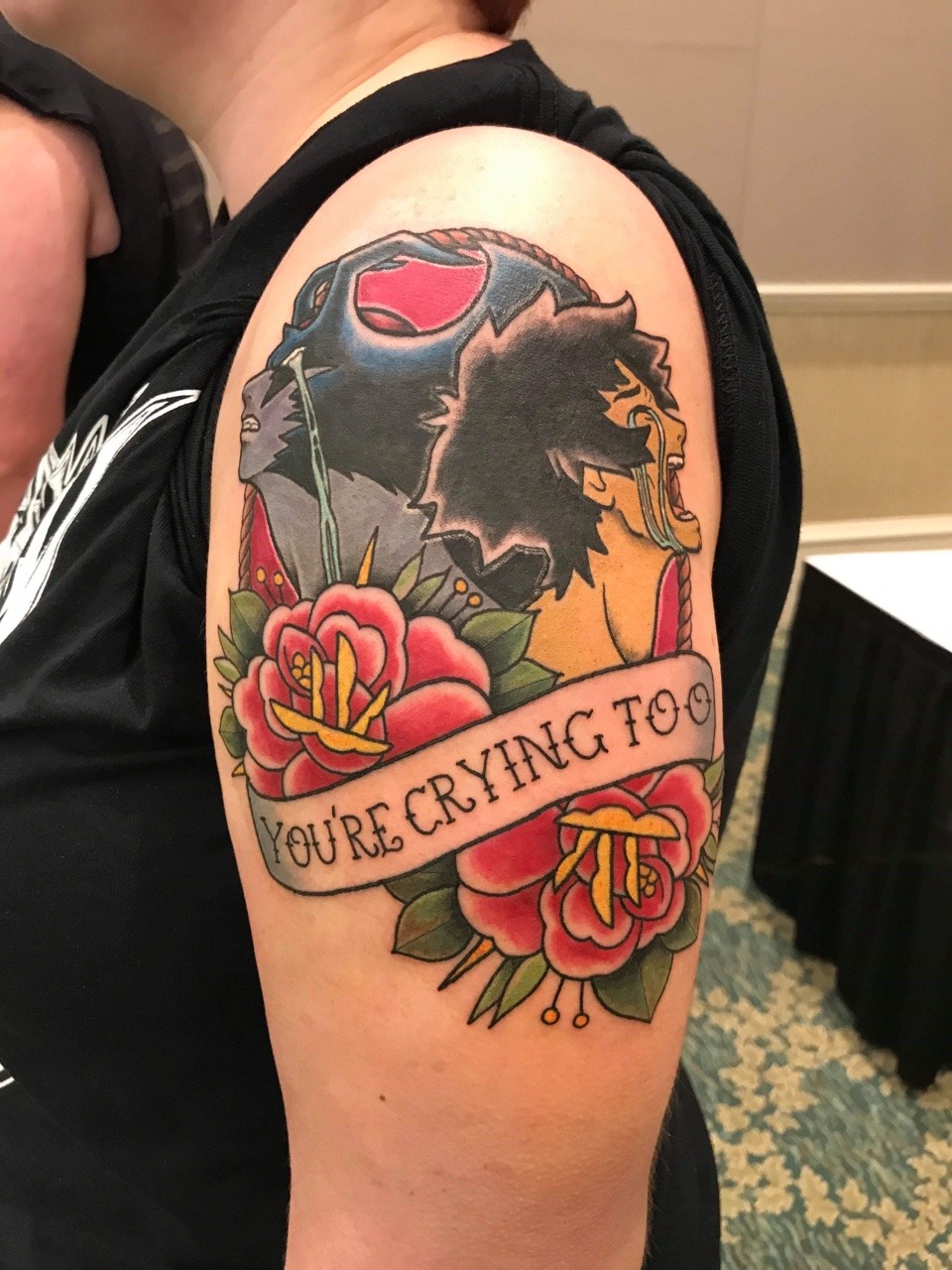 river lonesome — Devilman Crybaby Tattoo. Done at Spooky Empire by...