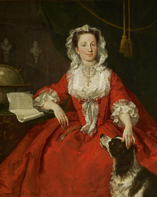 star-anise: lurkinghistoric: history-of-fashion: 1742 William Hogarth - Miss Mary Edwards Miss Mary 