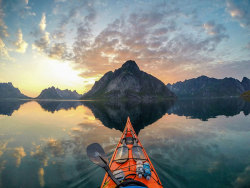 landscape-photo-graphy:  Stunning Photos of Norway’s Fjords Through Kayak Travel by Tomasz Furmanek  Norwegian photographer Tomasz Furmanek captures stunning landscapes of the Norwegian land with a small Sony compact camera from a first person