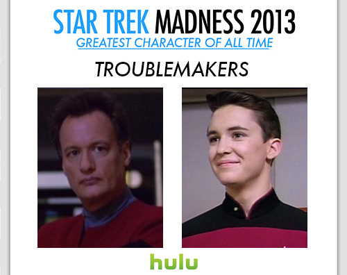 Time to vote for your favorite Star Trek troublemaker!
Q
He put humanity on trial, introduced the Enterprise to the Borg, and stole Picard’s girl. This omnipotent troublemaker may have caused problems for the Entrprise, Deep Space Nine, and Voyager,...