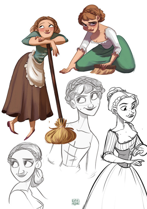 Here some explorations for Odette, protagonist of our graduation movie  ! And some props resear