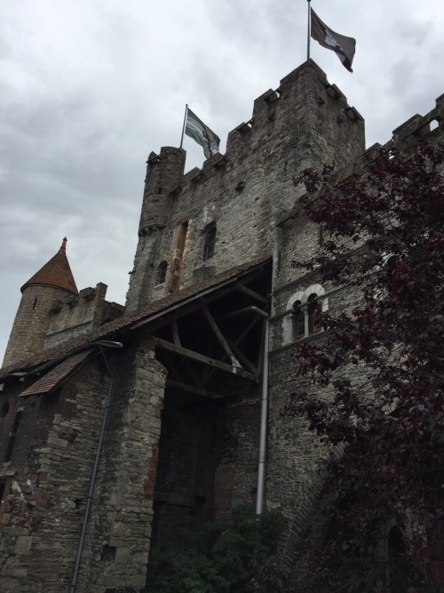 1. A castle in Ghent 2. Me, chilling artistically at a castle in Ghent