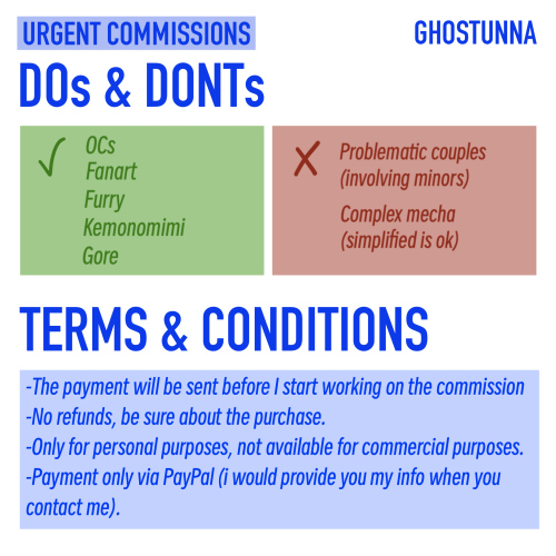 URGENT COMMISSIONS‼️