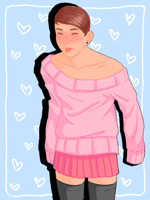 star-littered-phantasy:Why am I like this ~_~(I had the sudden inspiration to draw Pastel!Dan in a s