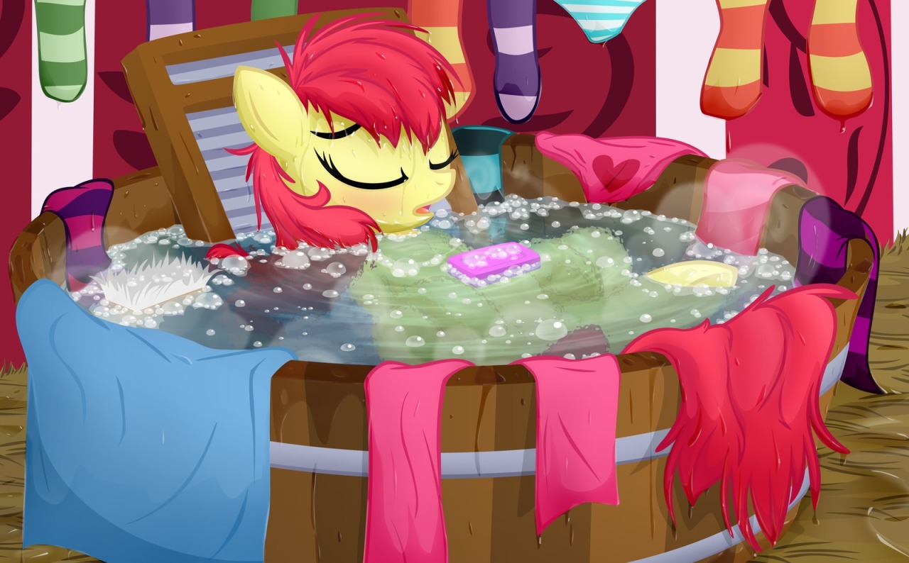 applespluslove:  Panties and Stockings for Apple Bloom by Jungle pony  Omai~ owo