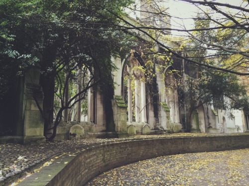 bathofmelusine: mahigxn: dilara19: St. Dunstan-in-the-East Church, London, England, UK @bathofmelusi