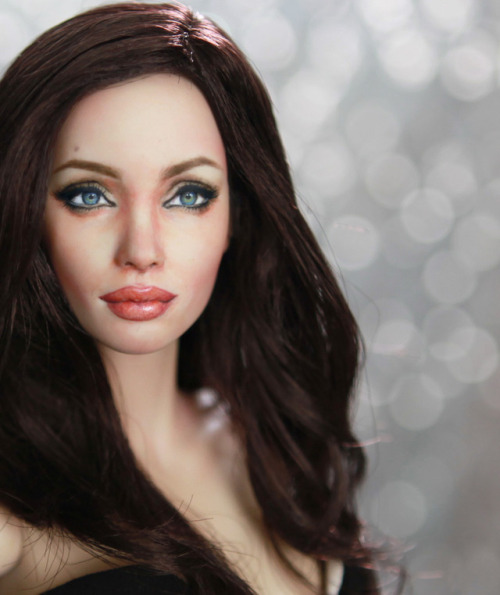 #AngelinaJolie #ooak #repainted #Doll by ncruz.com on eBay now for auction at: www.eb