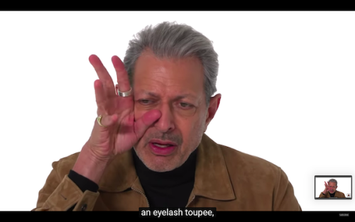 lilyjamesbisexual:when jeff goldblum understands makeup criticisms better than anyone i’ve ever seen