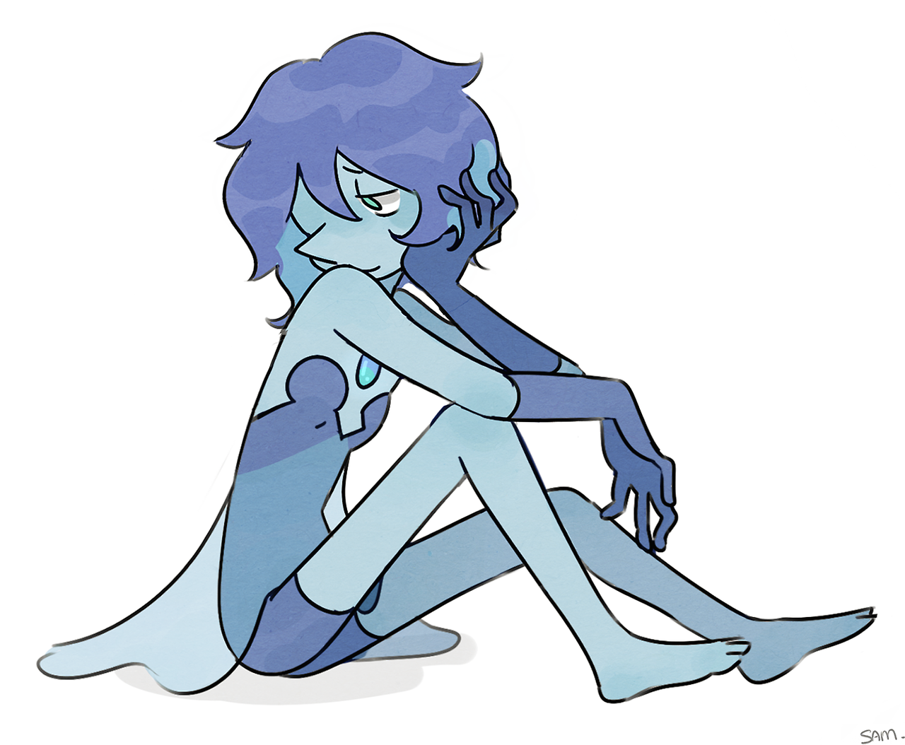 samhie: She is my pearlsona Eyris, she’s a very calm and thoughtful gem, sometimes