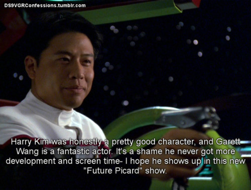 ds9vgrconfessions: Follow | Confess | Archive [Harry Kim was honestly a pretty good character, and G