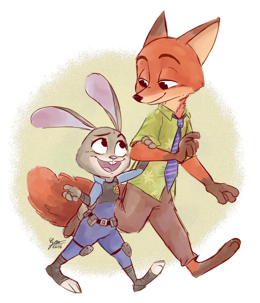 pandalana-art:I went to the cinema and saw Zootopia &lt;3WaitwhathowIt’s not