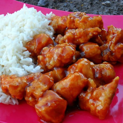 everybody-loves-to-eat:  requested photoset: bourbon chicken 