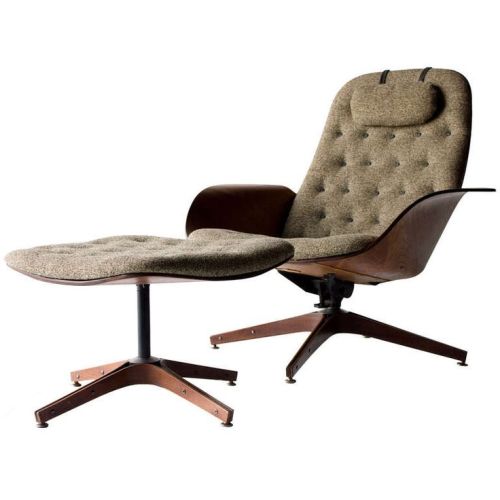 George Mulhauser, Lounge chair &amp; ottoman, 1960-70. Made for Plycraft, USA. Via 1stdibs