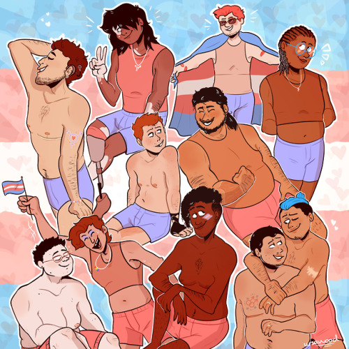 ursawood:happy pride month!! i love being a trans man and i love my fellow trans men!!!