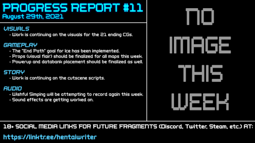 Progress Report #11 for Future Fragments!linktr.ee/hentaiwriter