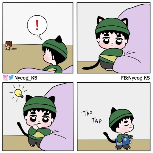 nyeog-ks: [Fanart] Kitten Soo &amp; Nini bear: Friends