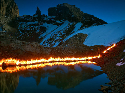 asylum-art:Simon Norfolk photographs ‘in Search Of Lost Ice’ for The New York Times Magazine  Fire a