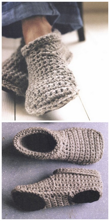 DIY Sturdy Crochet Slipper Boots Free Pattern I really like the look of these slippers because they 