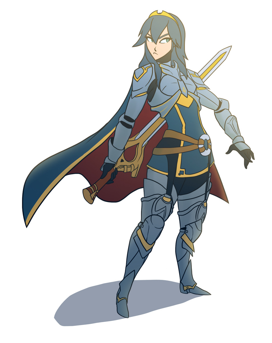 fsnowzombie:  Armored Lady Monday Lucina in her great lord armor (again) man looking