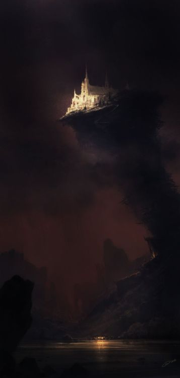 fantasy-art-engine:  A Light in the Darkness by Vitaliy Smyk 