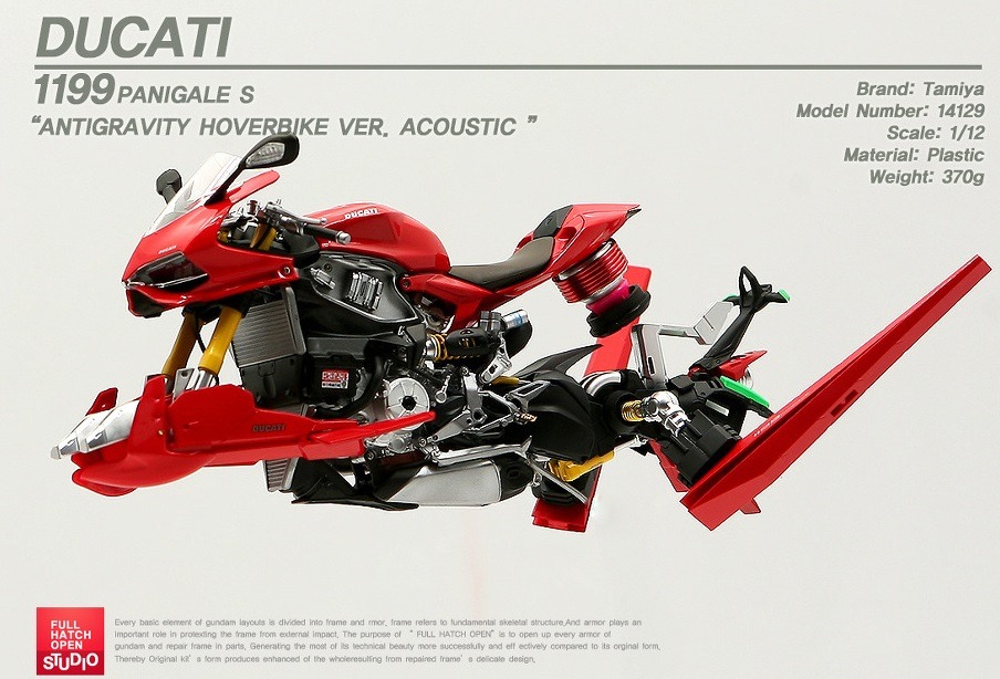 gunjap:  ACOUSTIC’s Latest Custom Work: Tamiya 1/12 DUCATI 1199 Panigale S ANTIGRAVITY