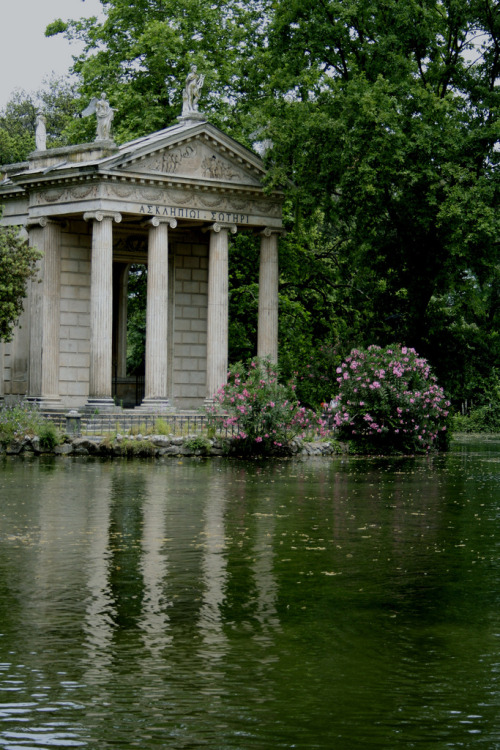 byronofrochdale: allthingseurope: Villa Borghese, Rome (by Fr3yja) Temple dedicated to Asklepios the