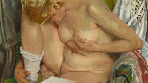 afroui:  William Orpen | nude gilr reading