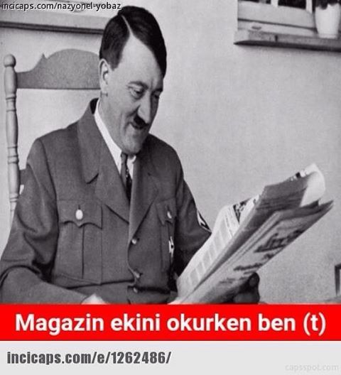 Magazin ekini okurken ben