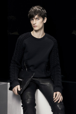 homme–models:  Nathan Saignes at Balmain