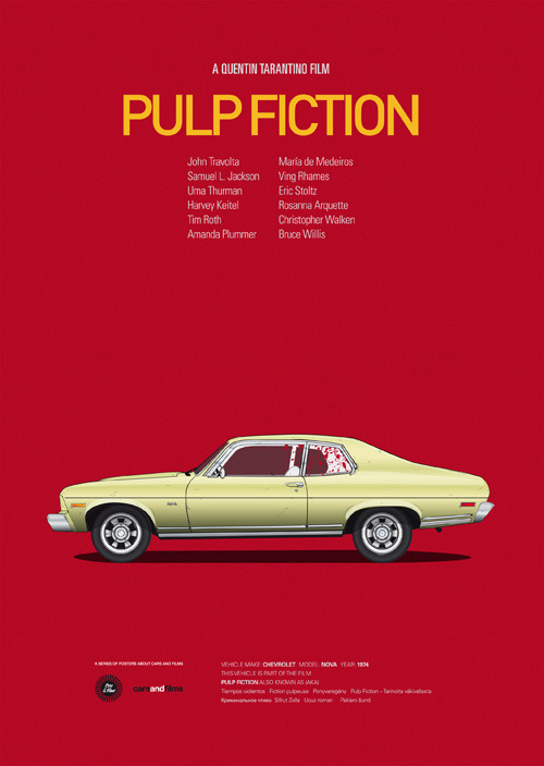 escapekit:  Cars and Films Spain based designer/illustrator Jesús Prudencio has