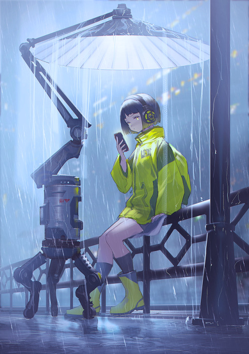 animepopheart:★ モグモ |  Rain  ☆ ✔ republished w/permission ⊳ ⊳ follow me on twitter  