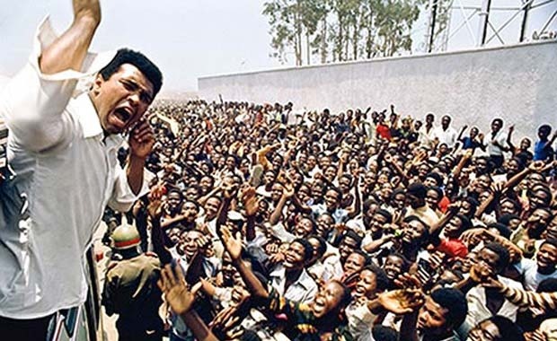 vintagecongo:  Muhammad Ali in Zaïre (now D.R.Congo) for Rumble in the Jungle. May