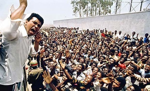 vintagecongo:  Muhammad Ali in Zaïre (now D.R.Congo) for Rumble in the Jungle. May he rest in peace 