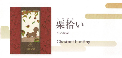 “Chestnut hunting”New impression drawing for &ldquo;Lupicia Book of tea 2020″. Photo ref used. 