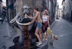 dolm:Italy. Florence. 1984. A couple gets