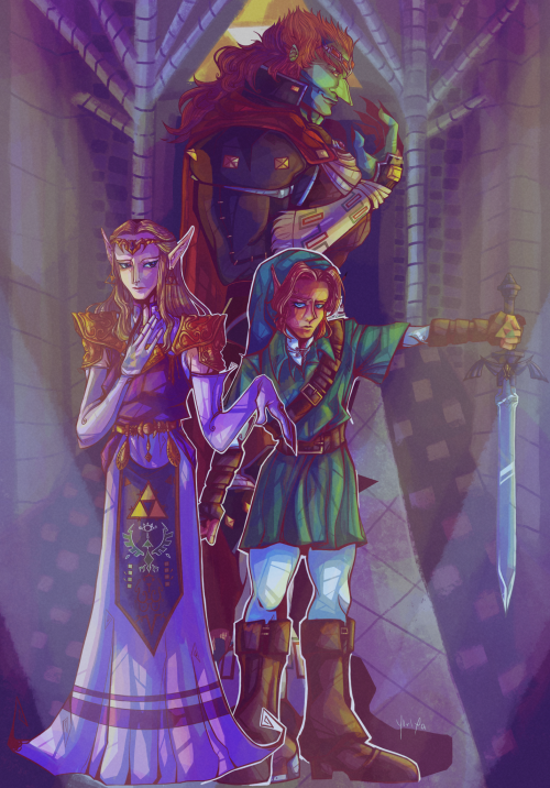 Been Playing Through Many Zelda Throughout The Month. Wanted To Draw The Ocarina Of Time Designs Before