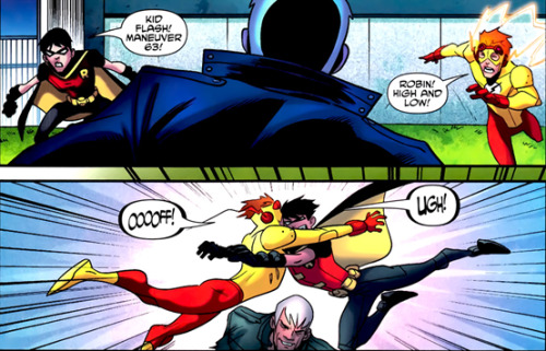 comic-commentary: that went well. for me, anyway. from Young Justice #03