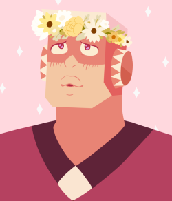 limegreenmemequeenperidot:  Flower crowns are still a fun and cool trend, right? Steven must have made it for her, because shes currently safe and happy on Earth, right? Right?? (Anyways i made this to be an icon but i picked another instead, so yall