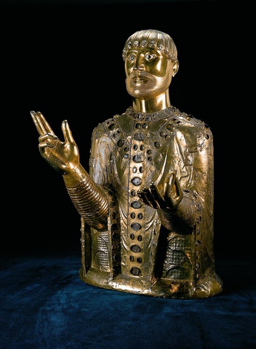 Reliquary bust of St. Baudime, mid-12th century, French (Auvergne)